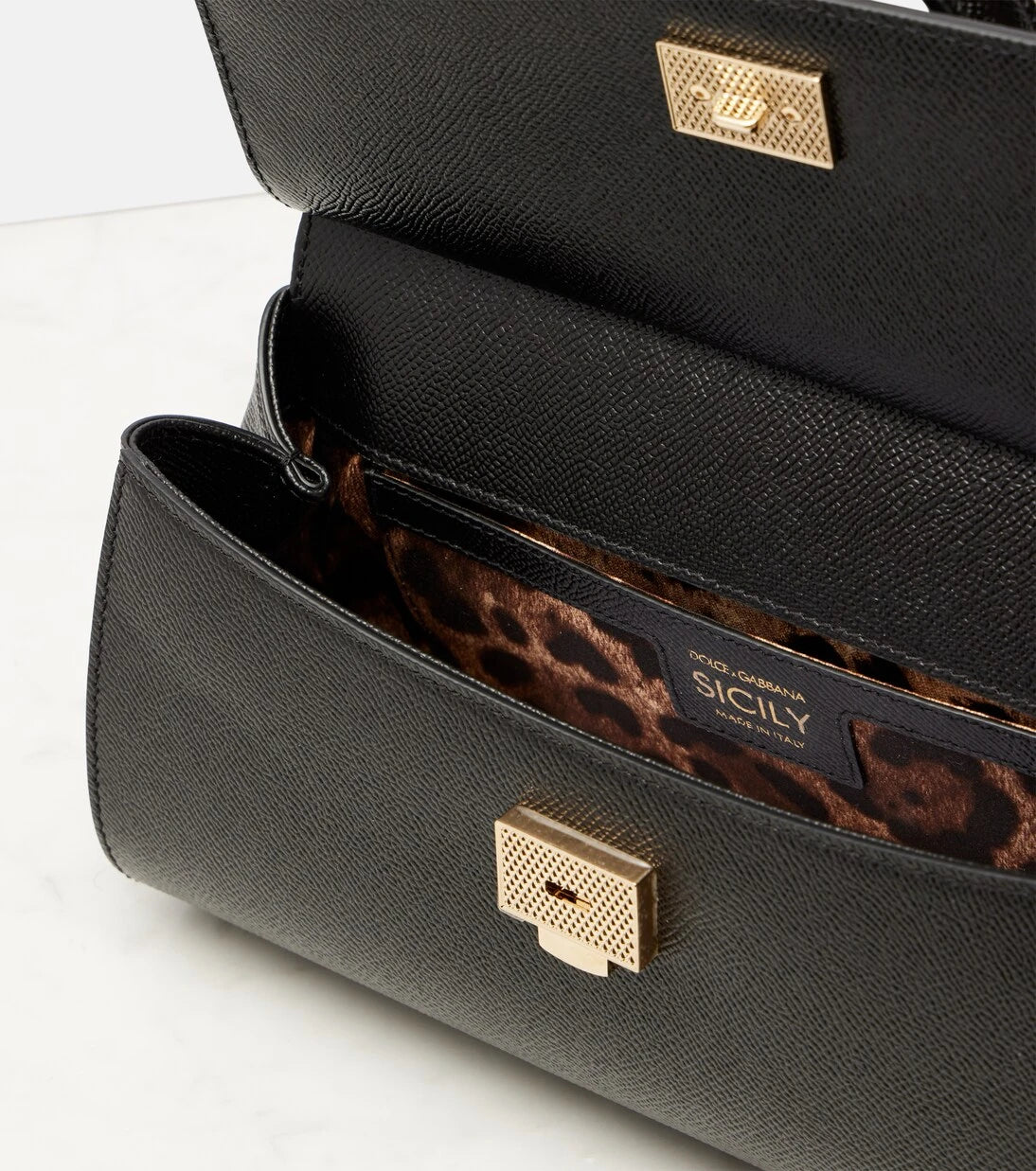 Dolce&Gabbana - Sicily EW Small leather tote bag