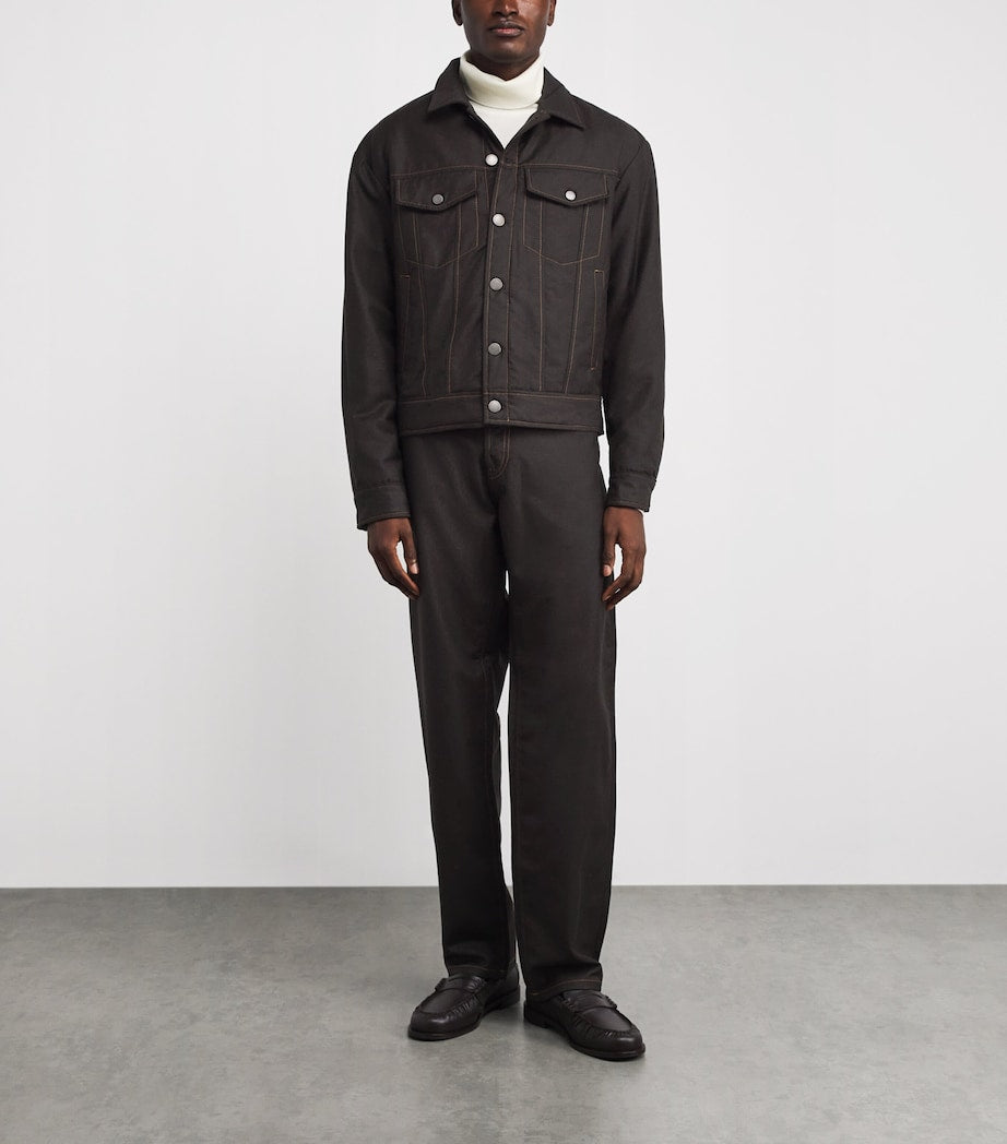 Emporio Armani Brown Denim Jacket