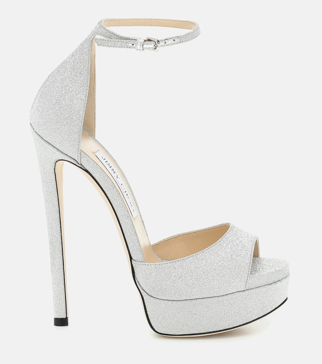 Jimmy Choo - صندل ماكس 150 بالترتر اللامع