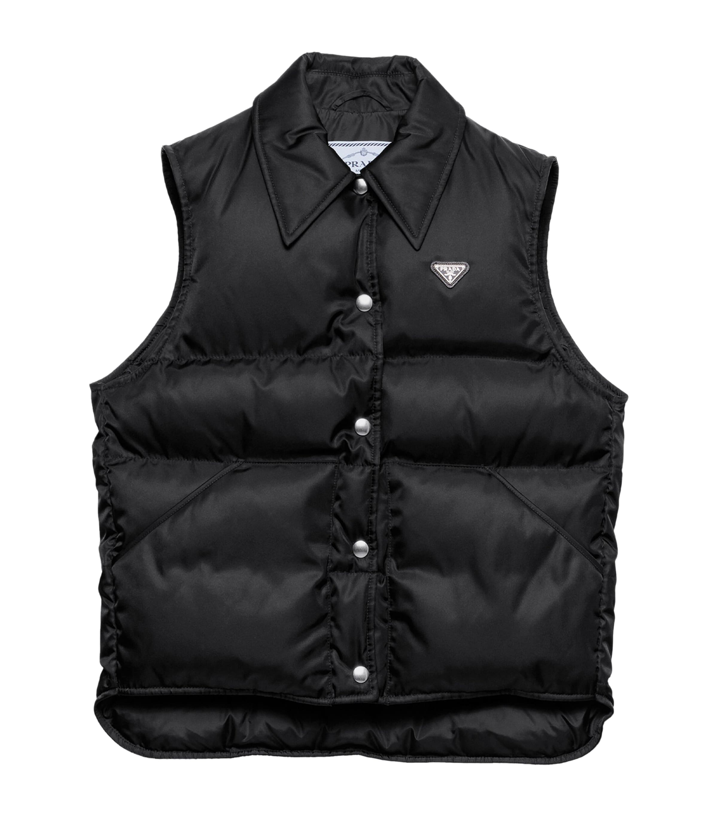 Prada Black Down-Filled Re-Nylon Gilet
