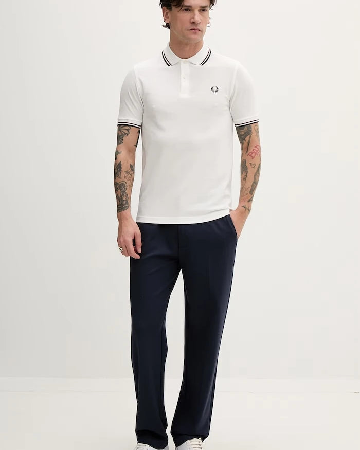 Памучна тениска с яка Fred Perry Twin Tipped Shirt