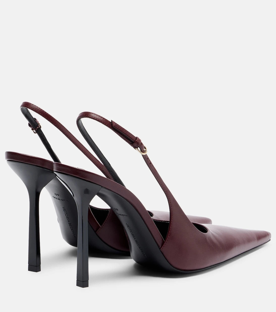 فيكتوريا بيكهام - حذاء فيكتوريا فلات بخاصية Slingback من الجلد