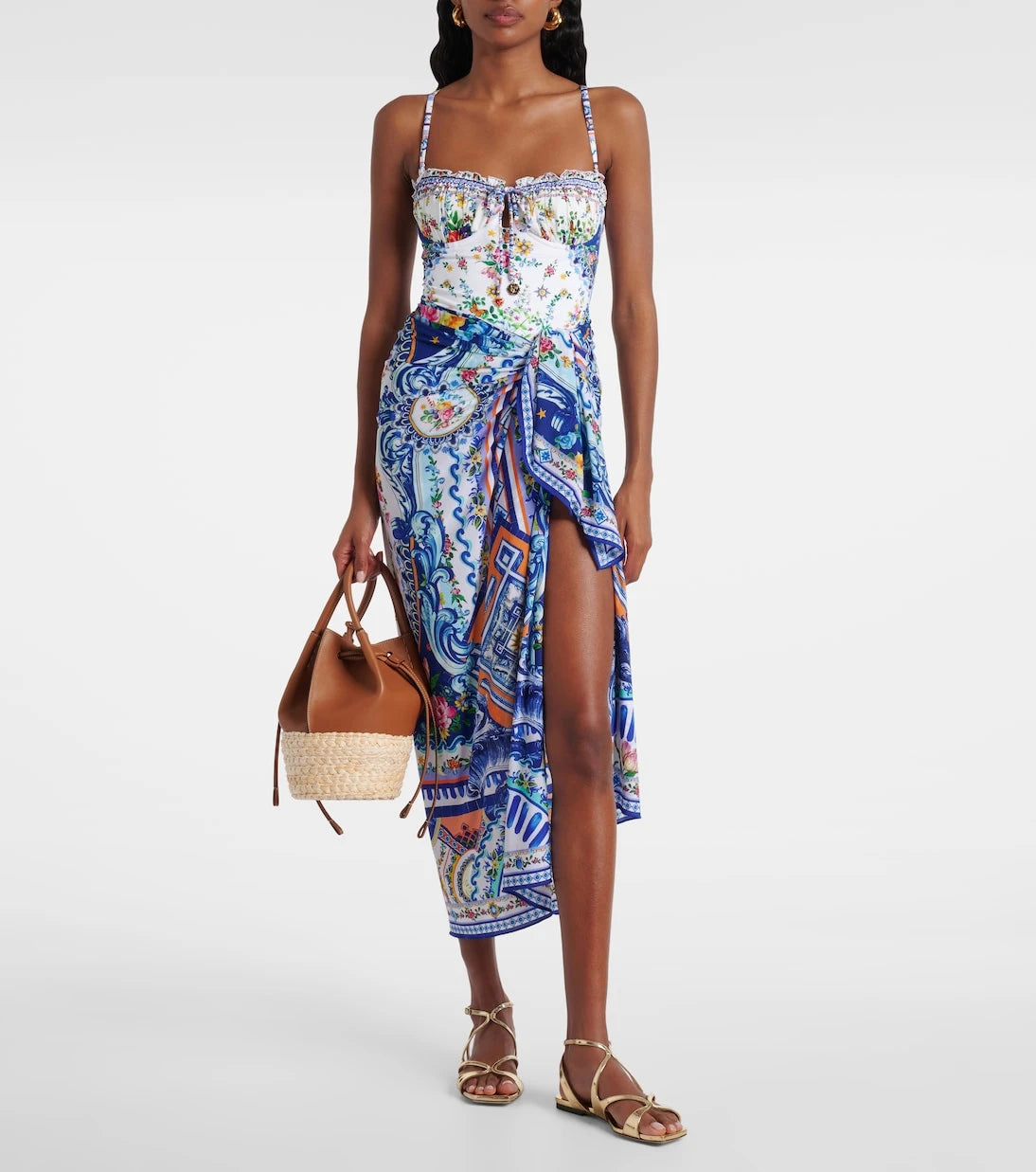 Camilla - Printed beach cover-up