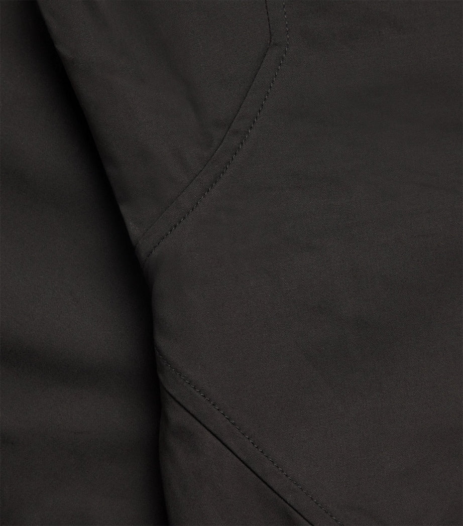 St. Agni Black Organic Cotton-Blend Strapless Maxi Dress