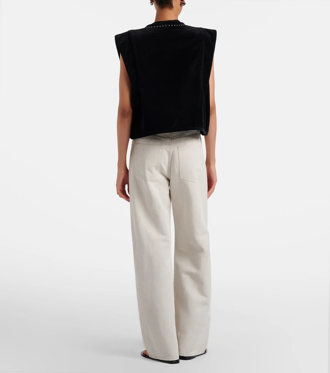 Frame - Off Duty Drawstring wide-leg jeans