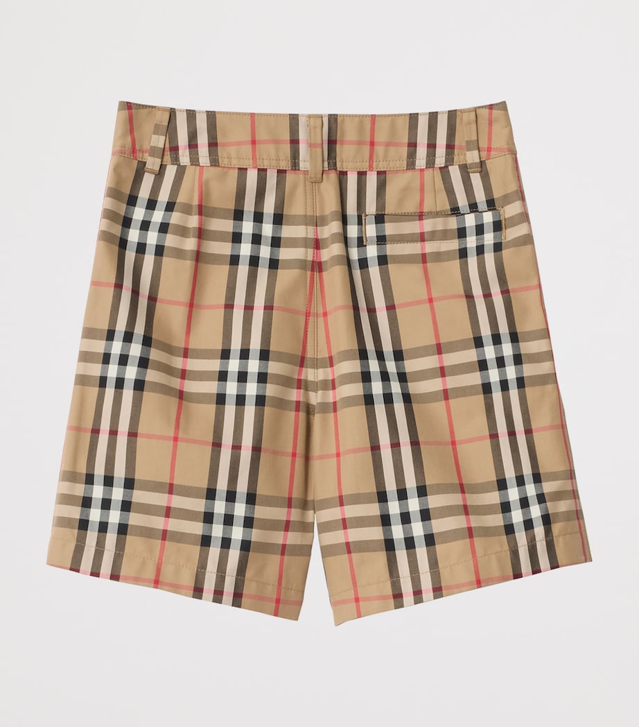Burberry Kids Oxford Cotton Check Shorts (3-12 Years)