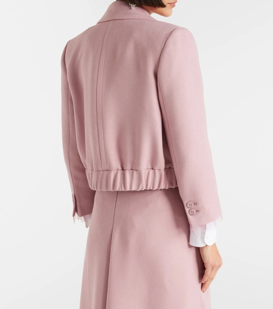 Dorothee Schumacher - Layered Coolness organza-trimmed cropped jacket