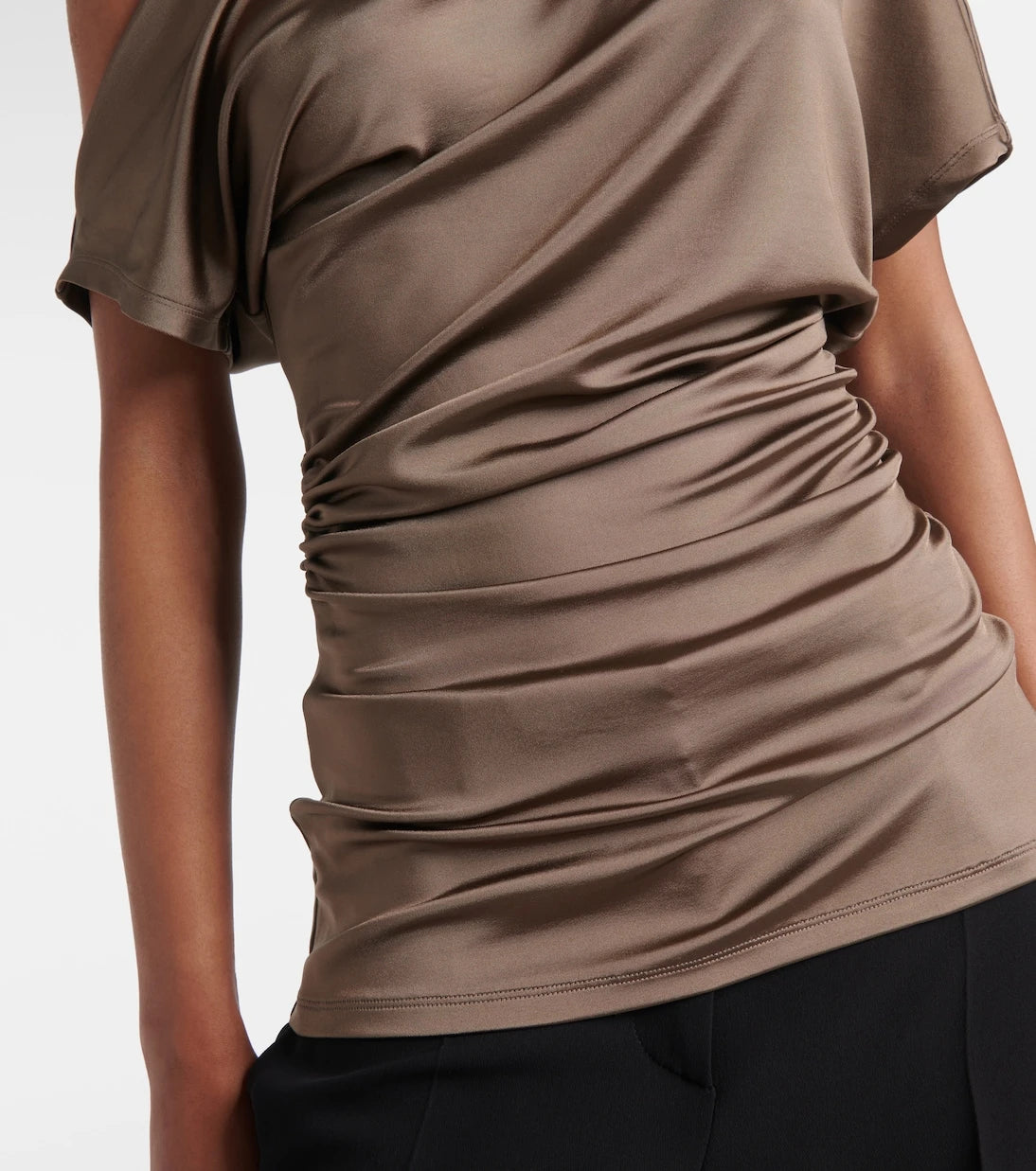 Tove - Edel ruched draped jersey top