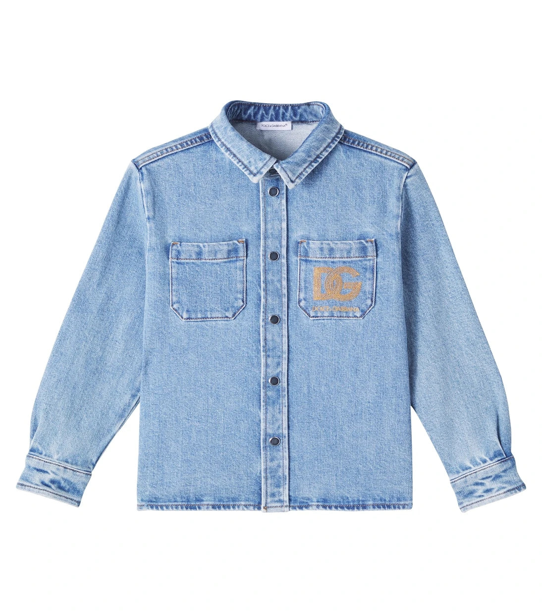 Dolce&Gabbana Kids - قميص الدنيم DG