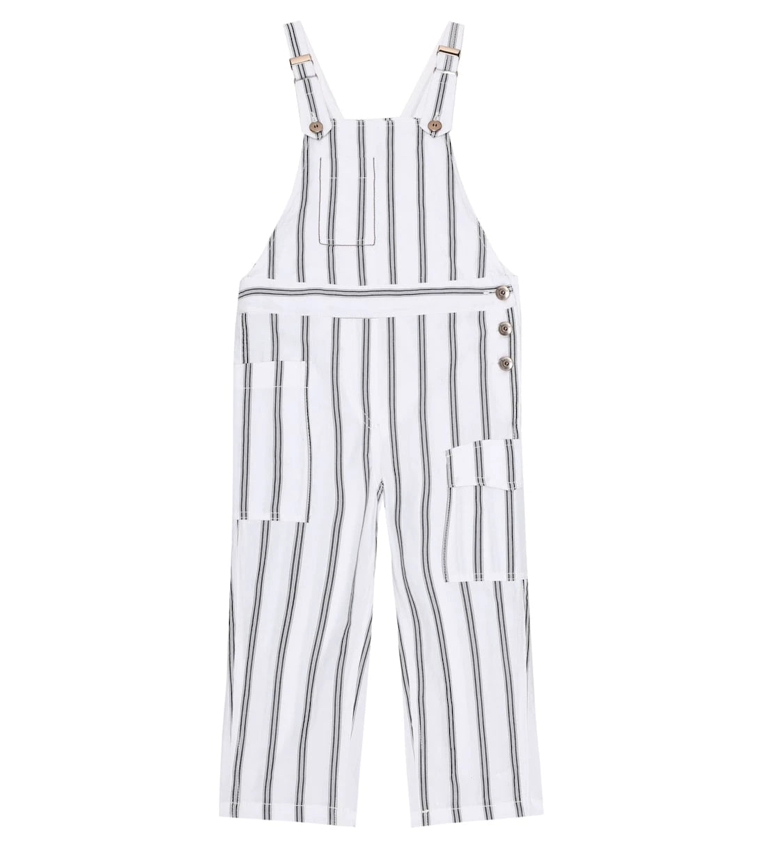Brunello Cucinelli Kids - أفرول مخطط من القطن