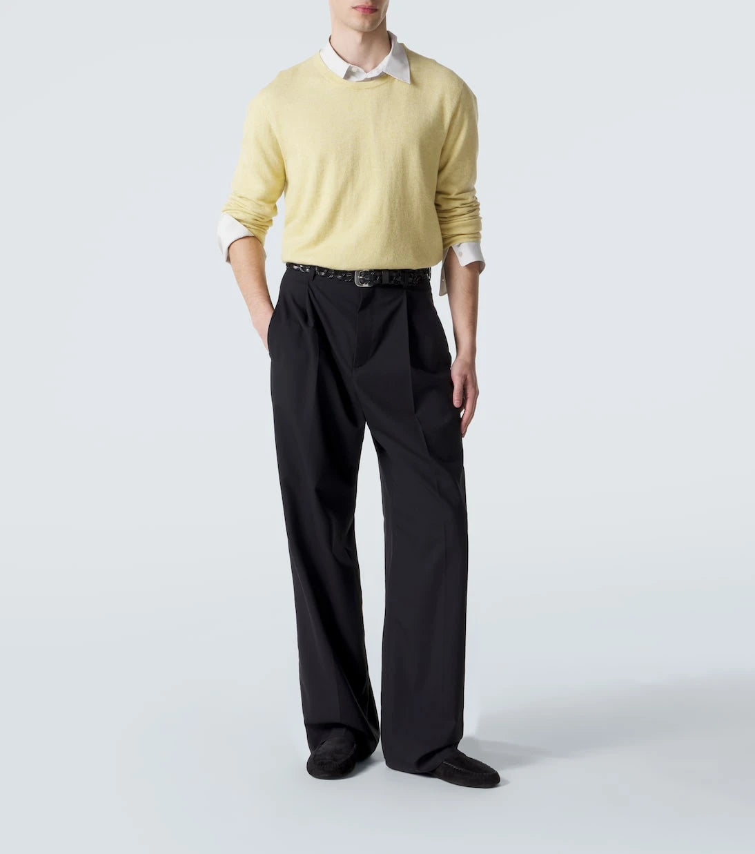 The Row - Lucca suede slip-on shoes