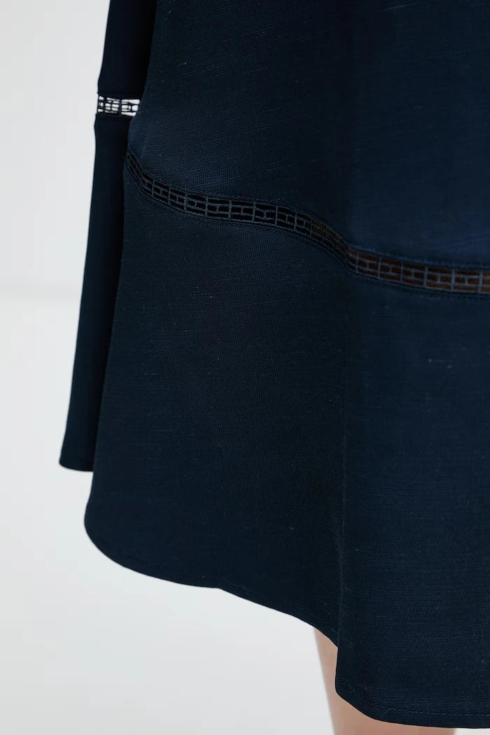 Tommy Hilfiger viskozlu trapez etek