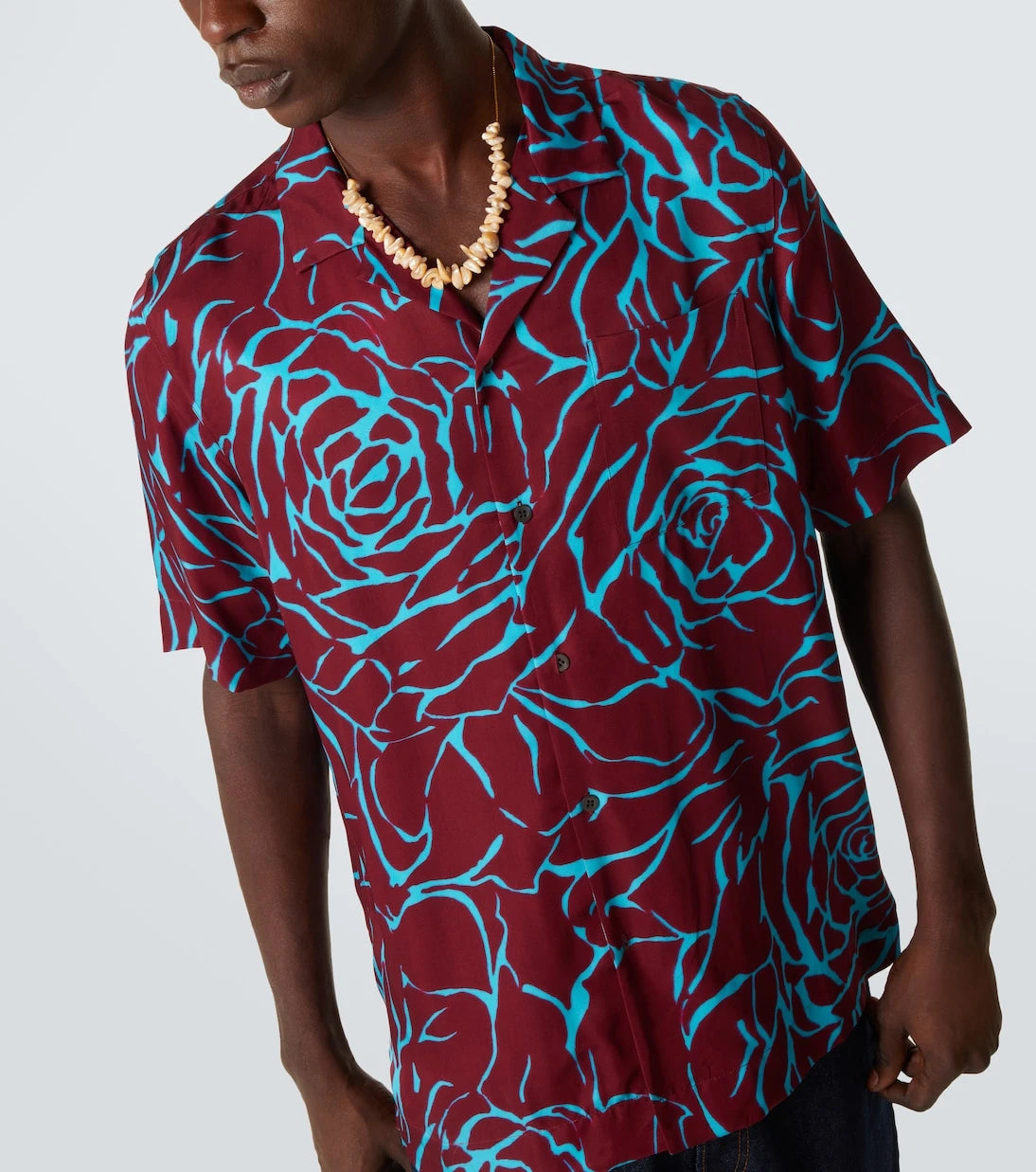Dries Van Noten - Baskılı bowling gömleği