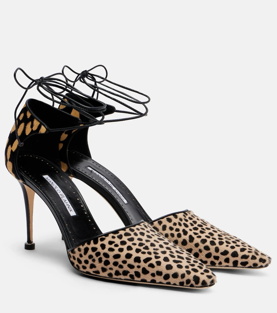 Manolo Blahnik - Gambis printed calf hair pumps