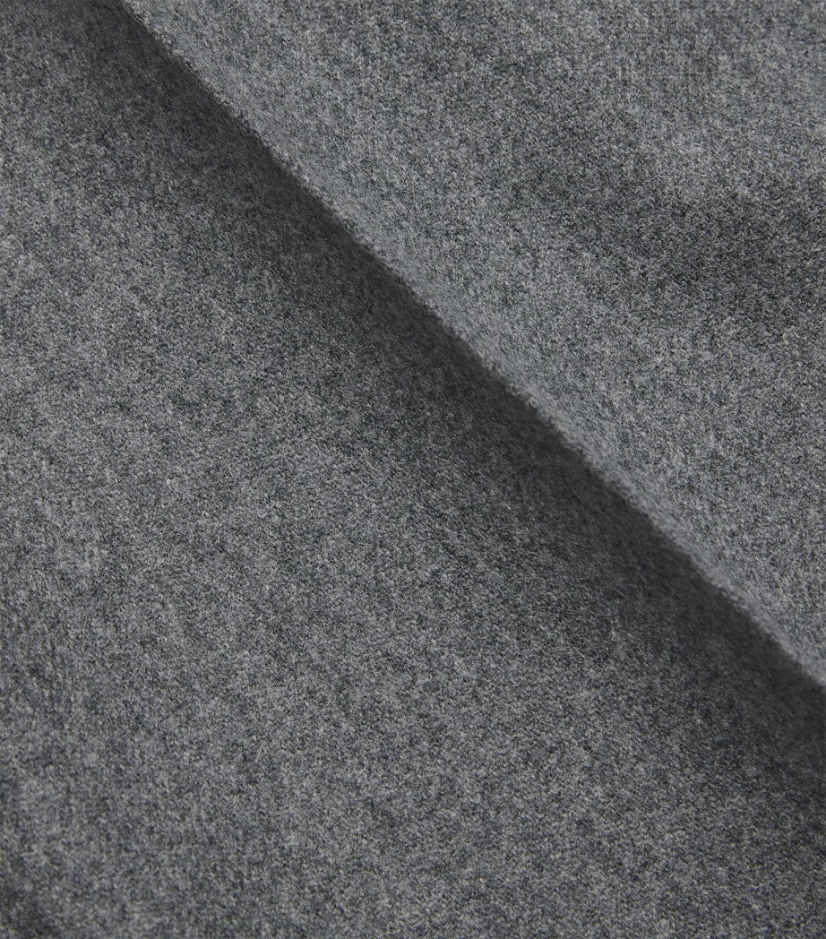 AMI Paris Virgin Wool Wide-Leg Trousers