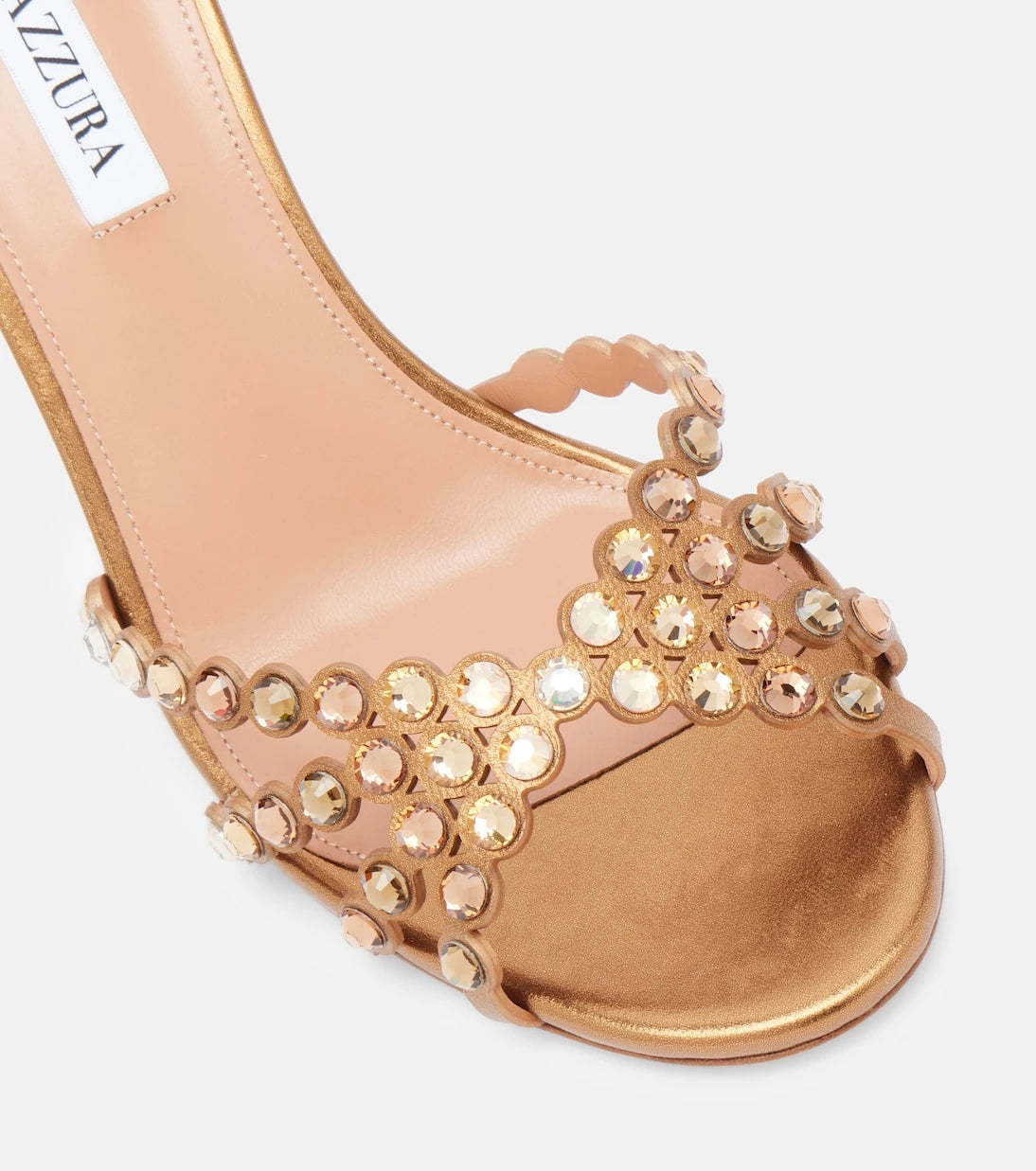 Aquazzura - Tequila 85 embellished leather sandals