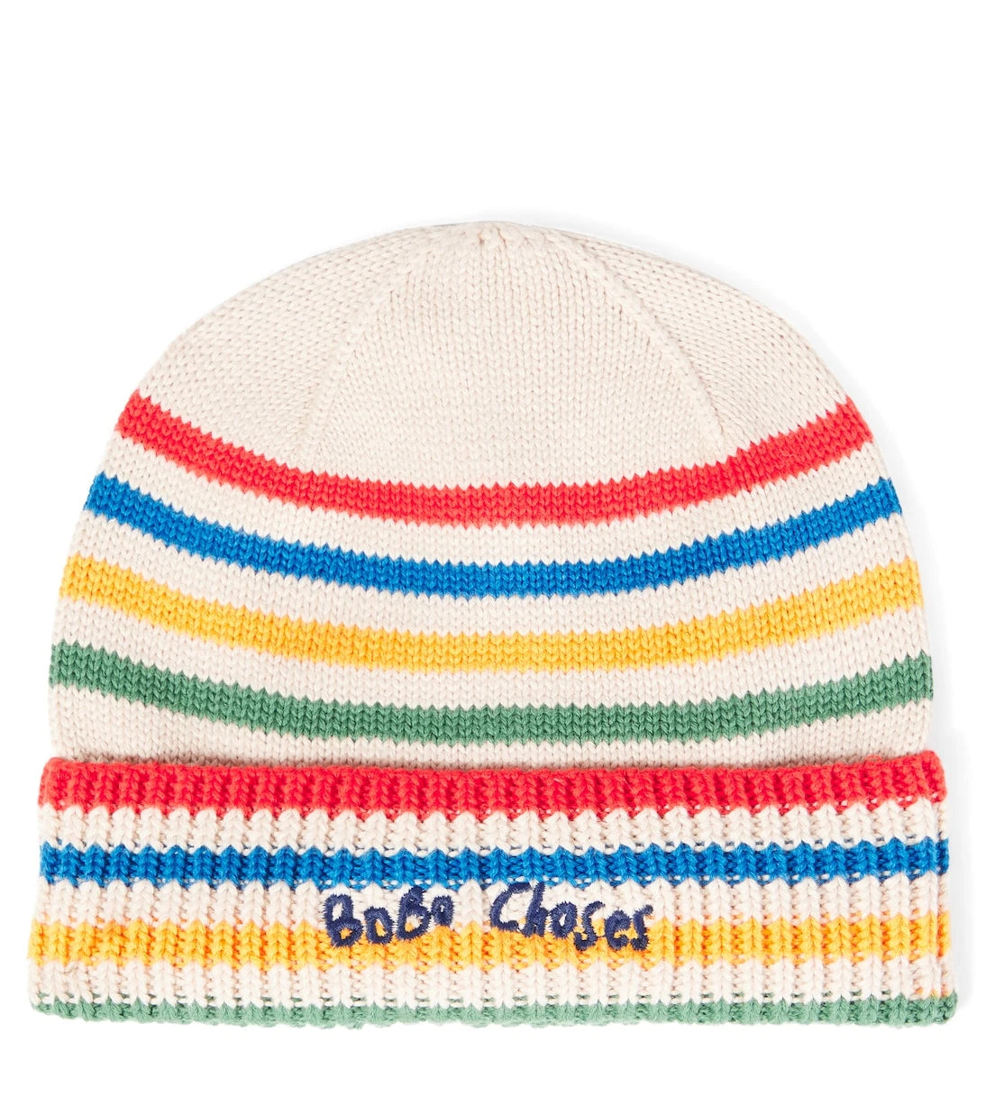 Bobo Choses - Baby Tic Tac Toe striped cotton beanie