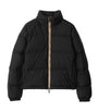 Burberry Black Checker-Tape Ambleside Puffer Jacket