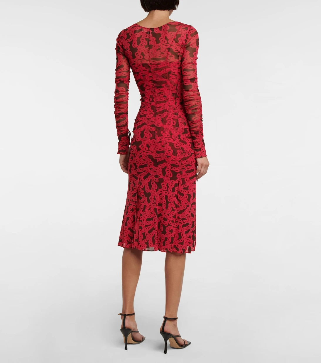 Diane von Furstenberg - Printed semi-sheer midi dress