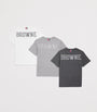 Thom Browne Kids Set of 3 Cotton Logo T-Shirts (2-12 Years)