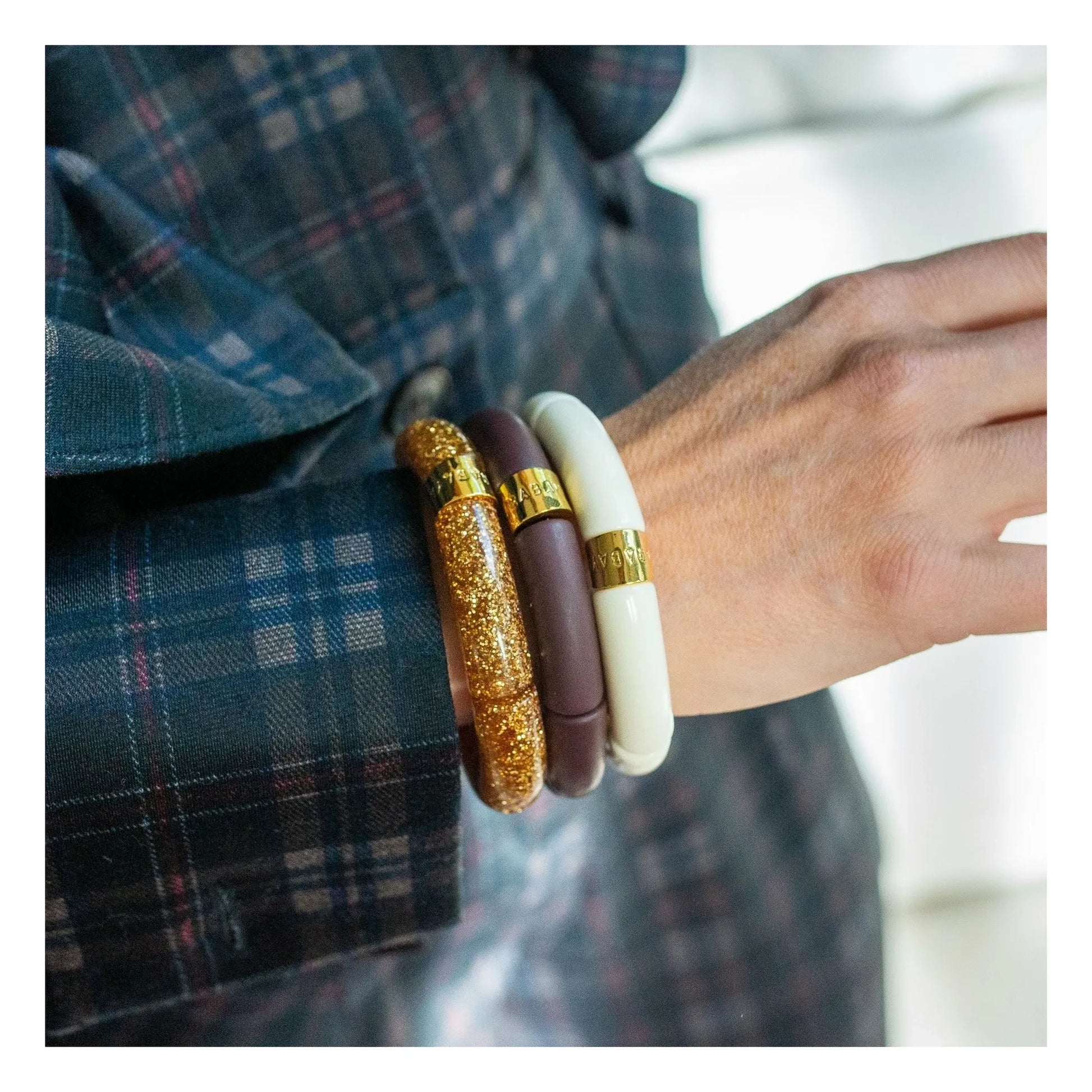 Parabaya - Chocolate 2 bracelet | Gold