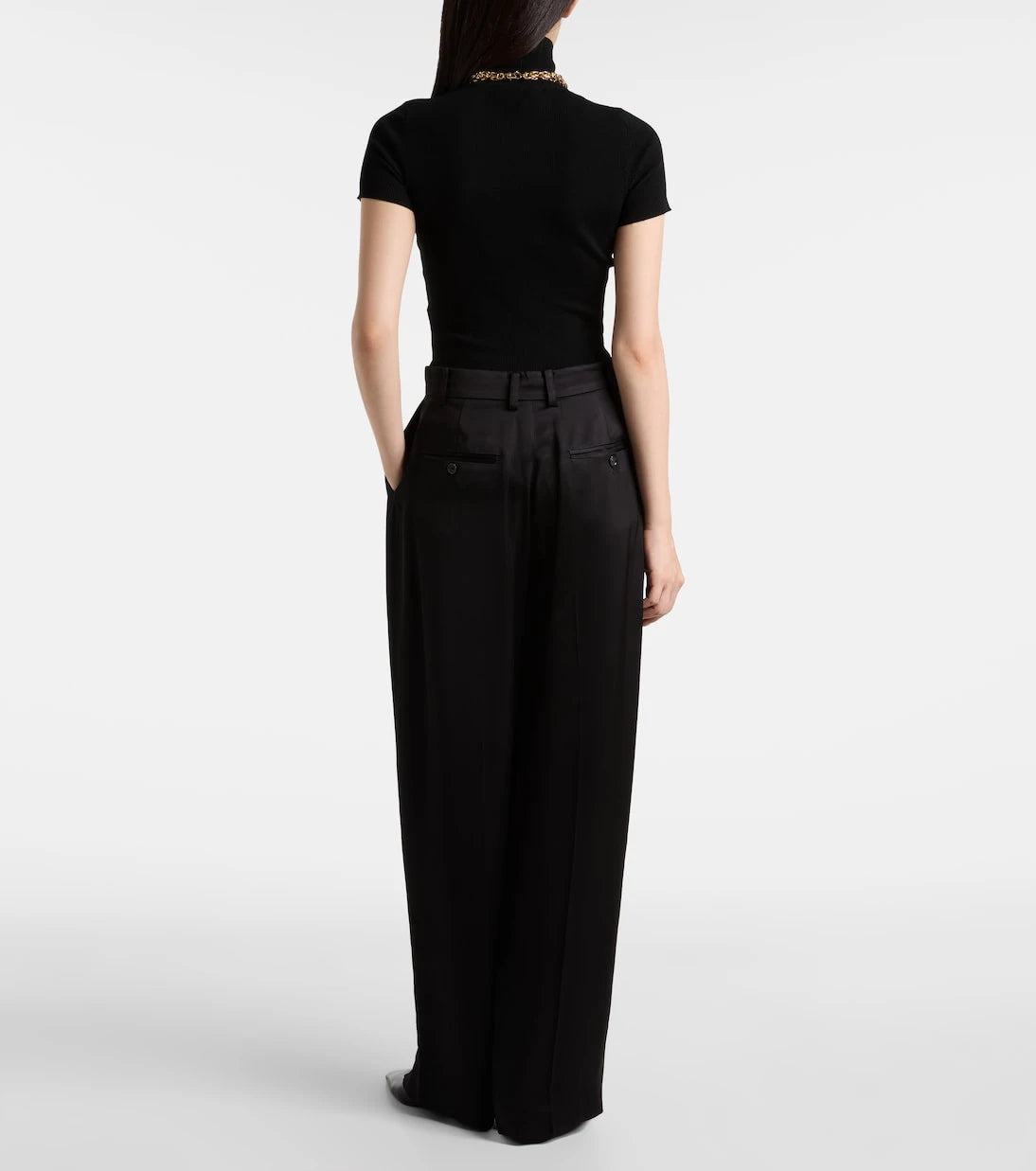 Toteme - Satin wide-leg pants
