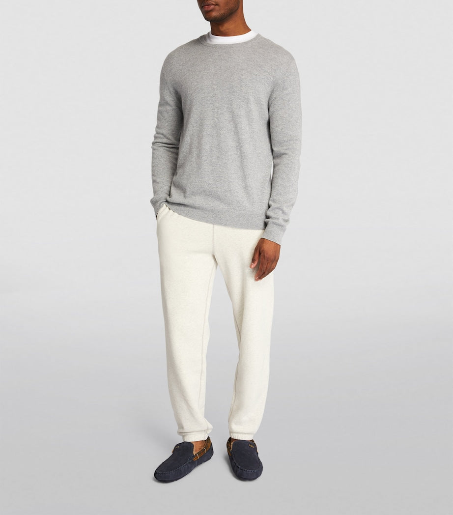 Suede Tartan-Trim Monty Slippers