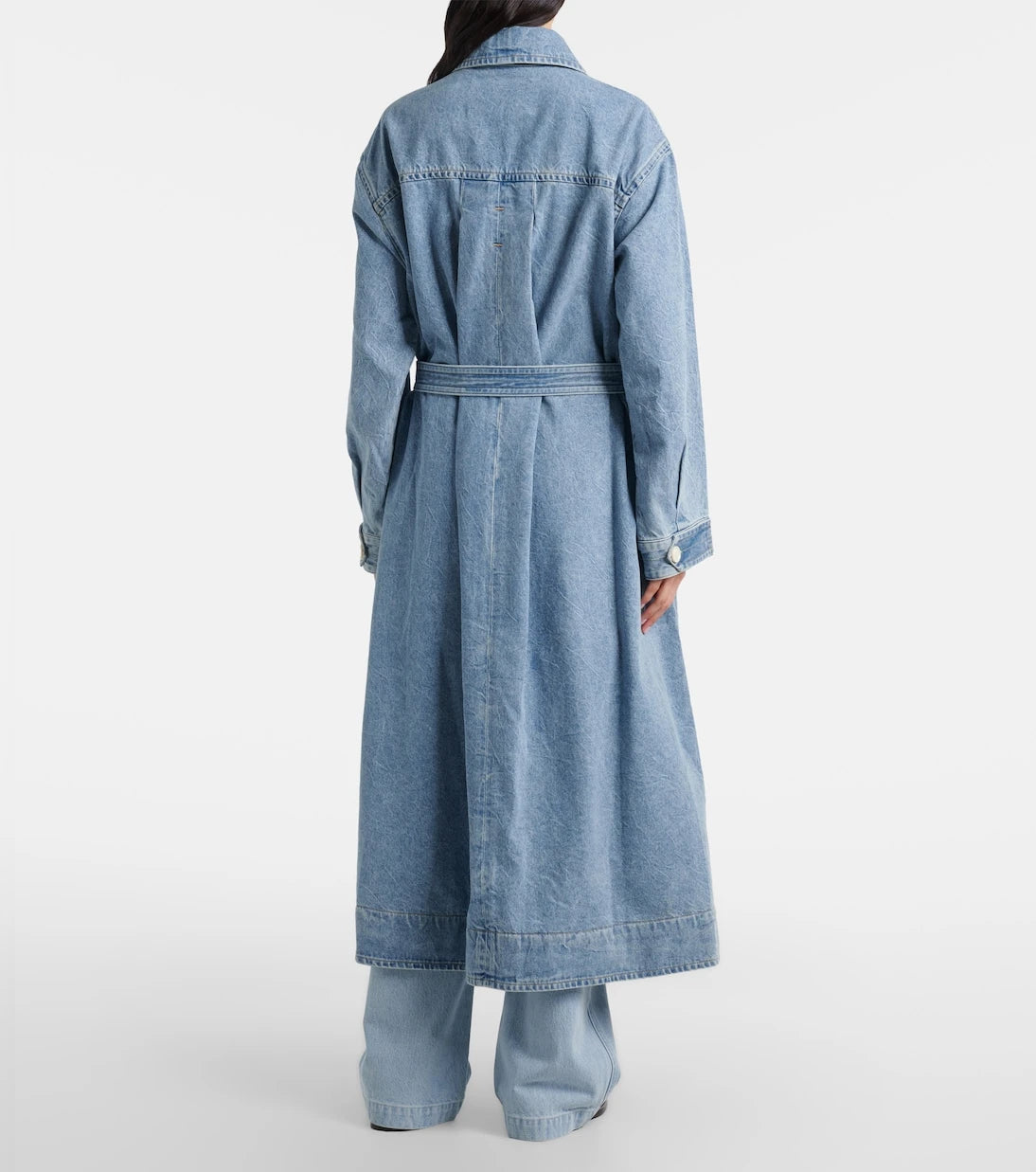 Agolde - x Maria McManus denim wrap coat