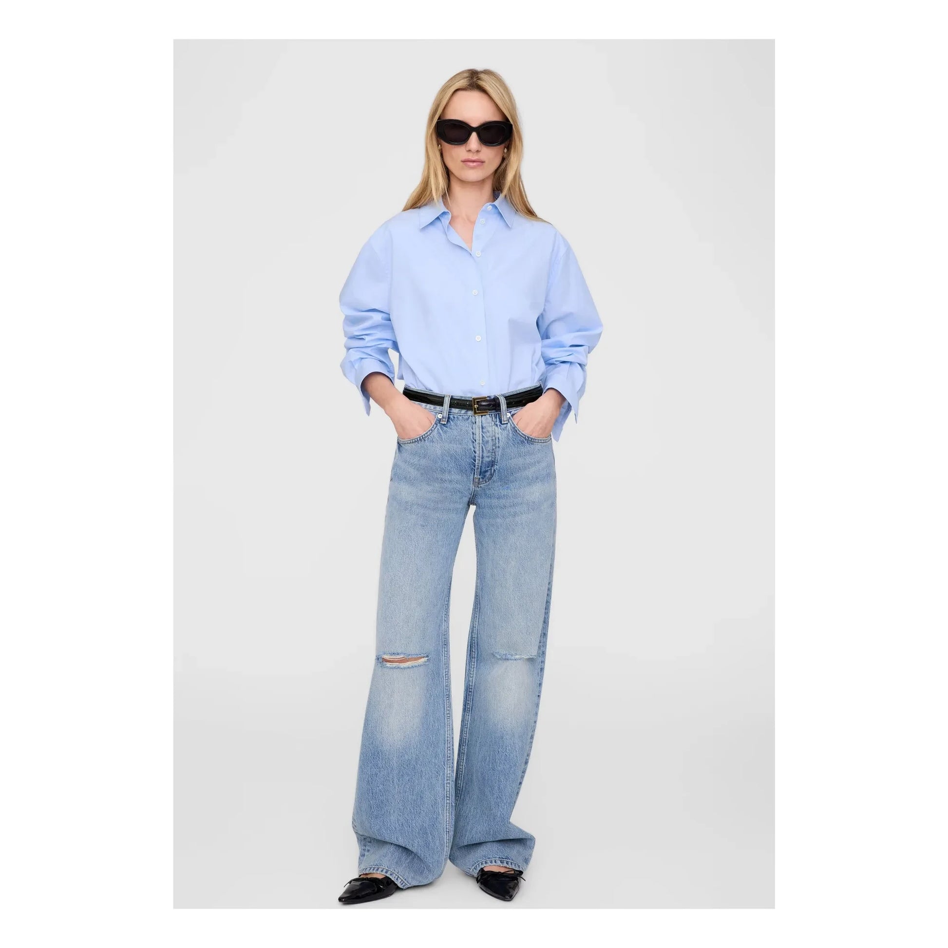Anine Bing - Essie shirt | Light blue