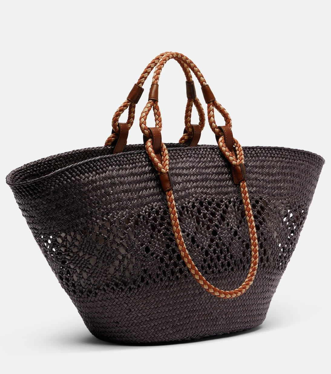 Stella McCartney - Logo Large raffia basket bag
