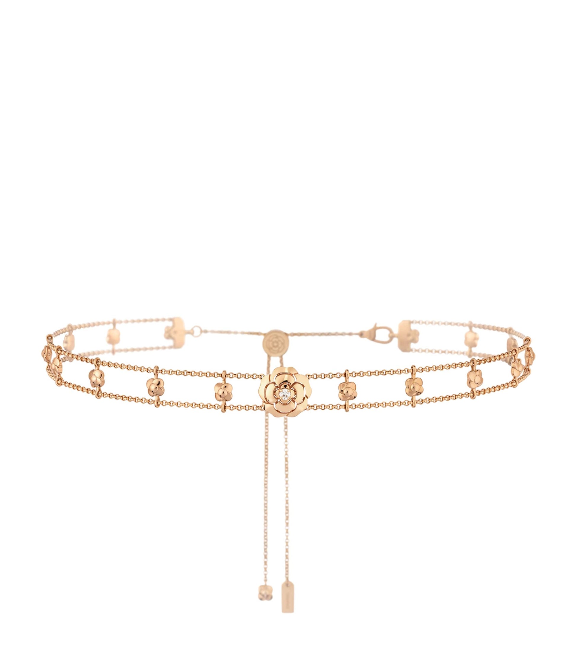 CHANEL Rose Gold and Diamond Extrait de Camélia Supple Choker