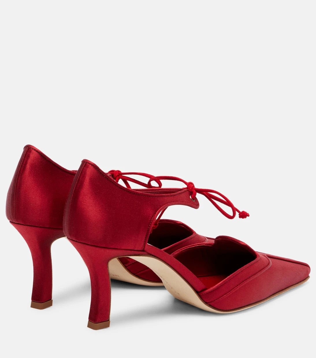 Manolo Blahnik - Orata 70 saten topuklu ayakkabı