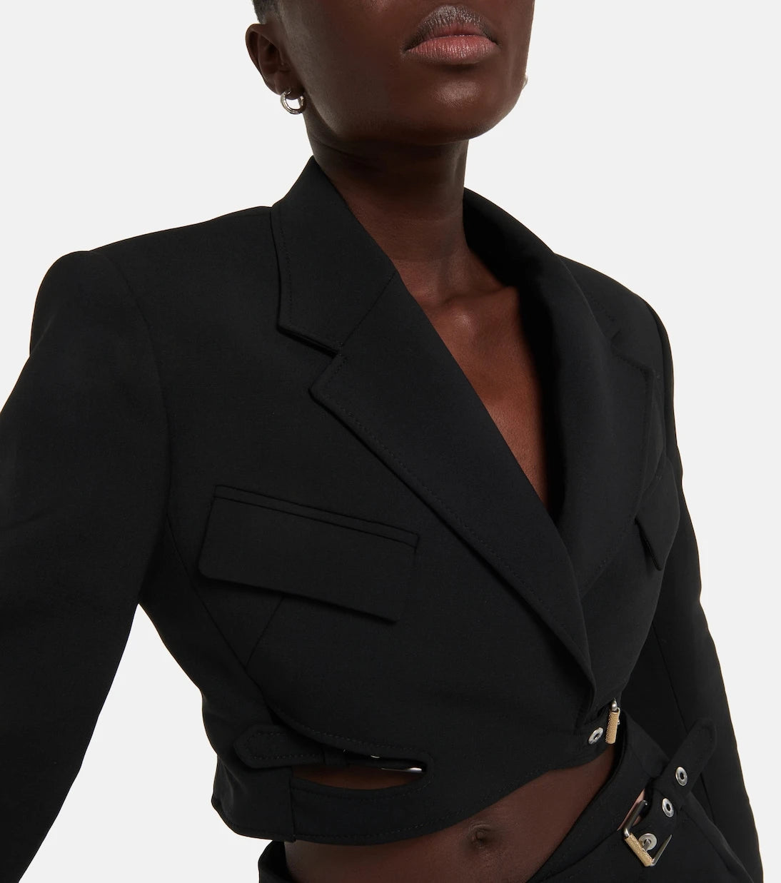 Dion Lee - Interlock belted cropped blazer