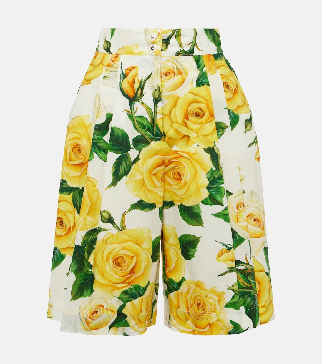 Dolce&Gabbana - Floral cotton Bermuda shorts