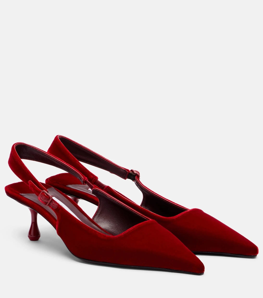 Jimmy Choo - Amel velvet slingback pumps