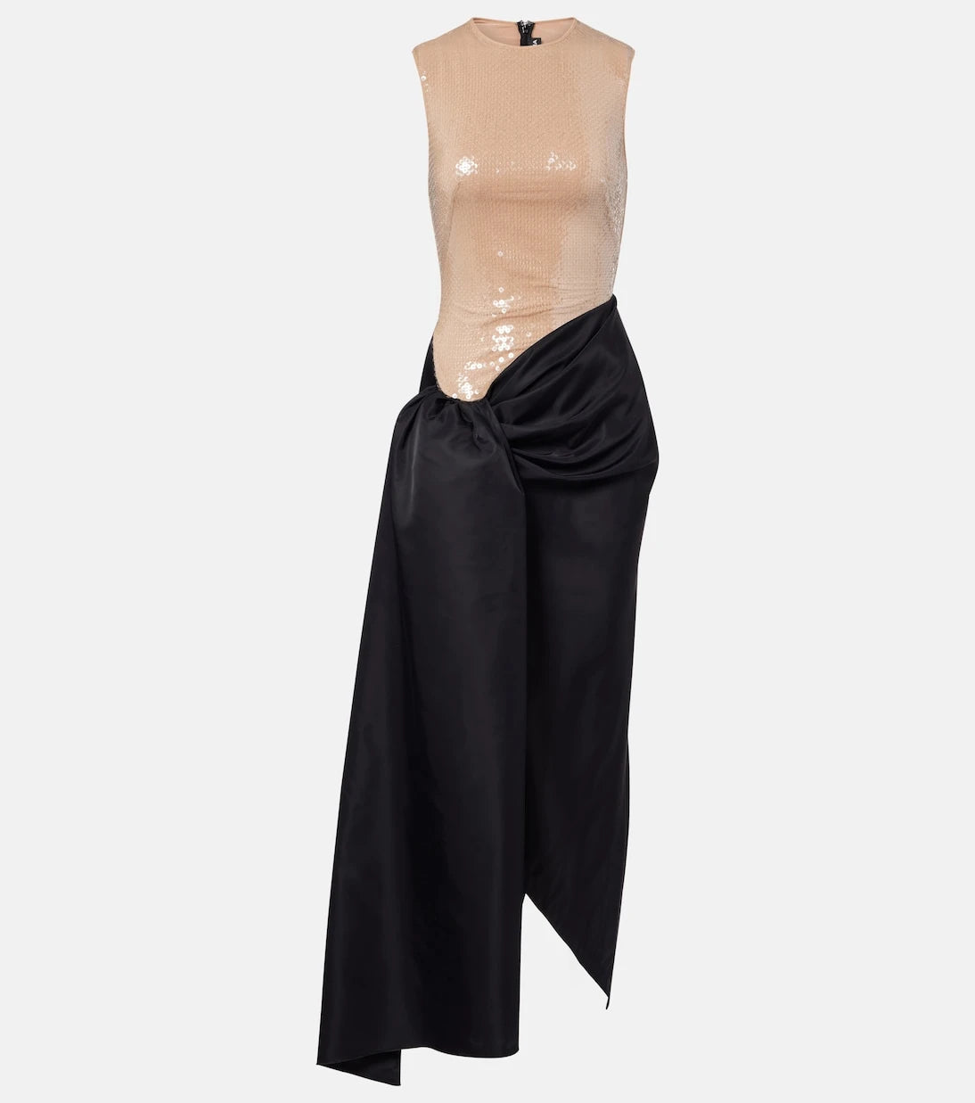 David Koma - Sequined draped maxi dress