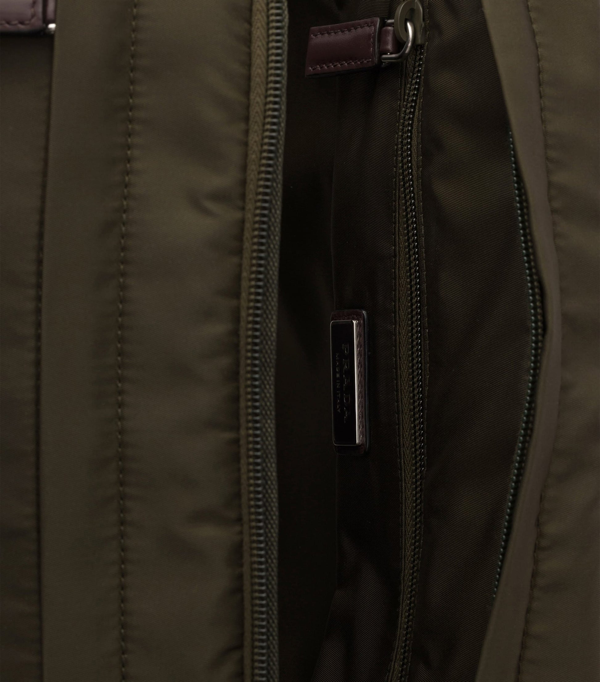 Prada Re-Nylon and Leather Drawstring Backpack