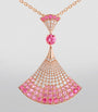 Rose Gold, Diamond, Sapphire and Ruby Divas' Dream Necklace