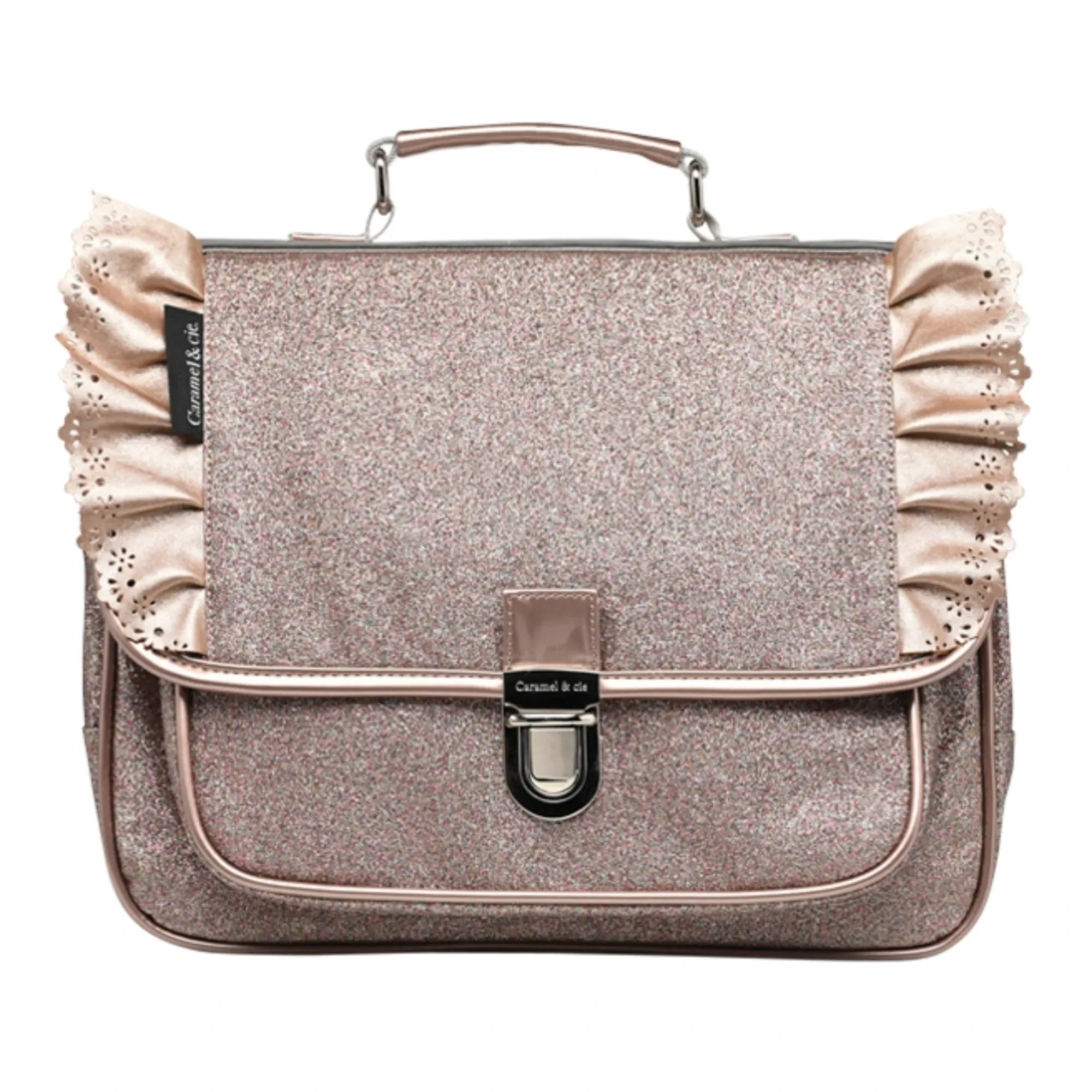 Caramel & Cie - Little Frilly Schoolbag | Copper red