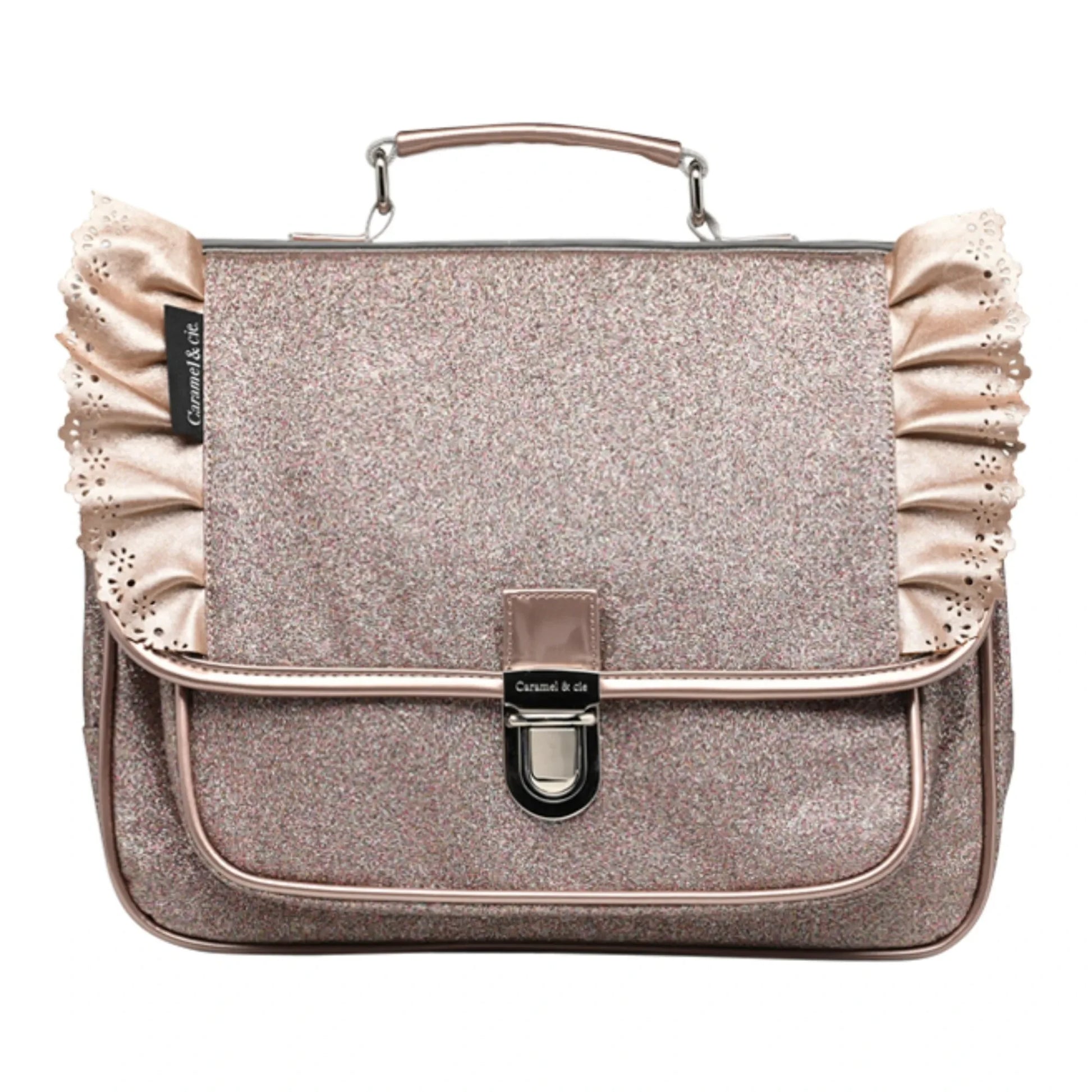 Caramel & Cie - Little Frilly Schoolbag | Copper red