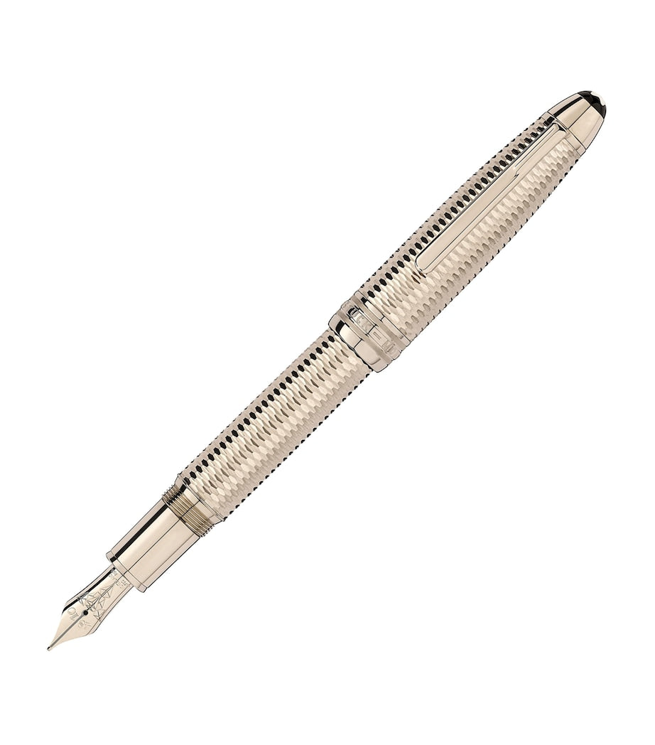 Gold-Plated Meisterstück Geometry Solitaire LeGrand Fountain Pen