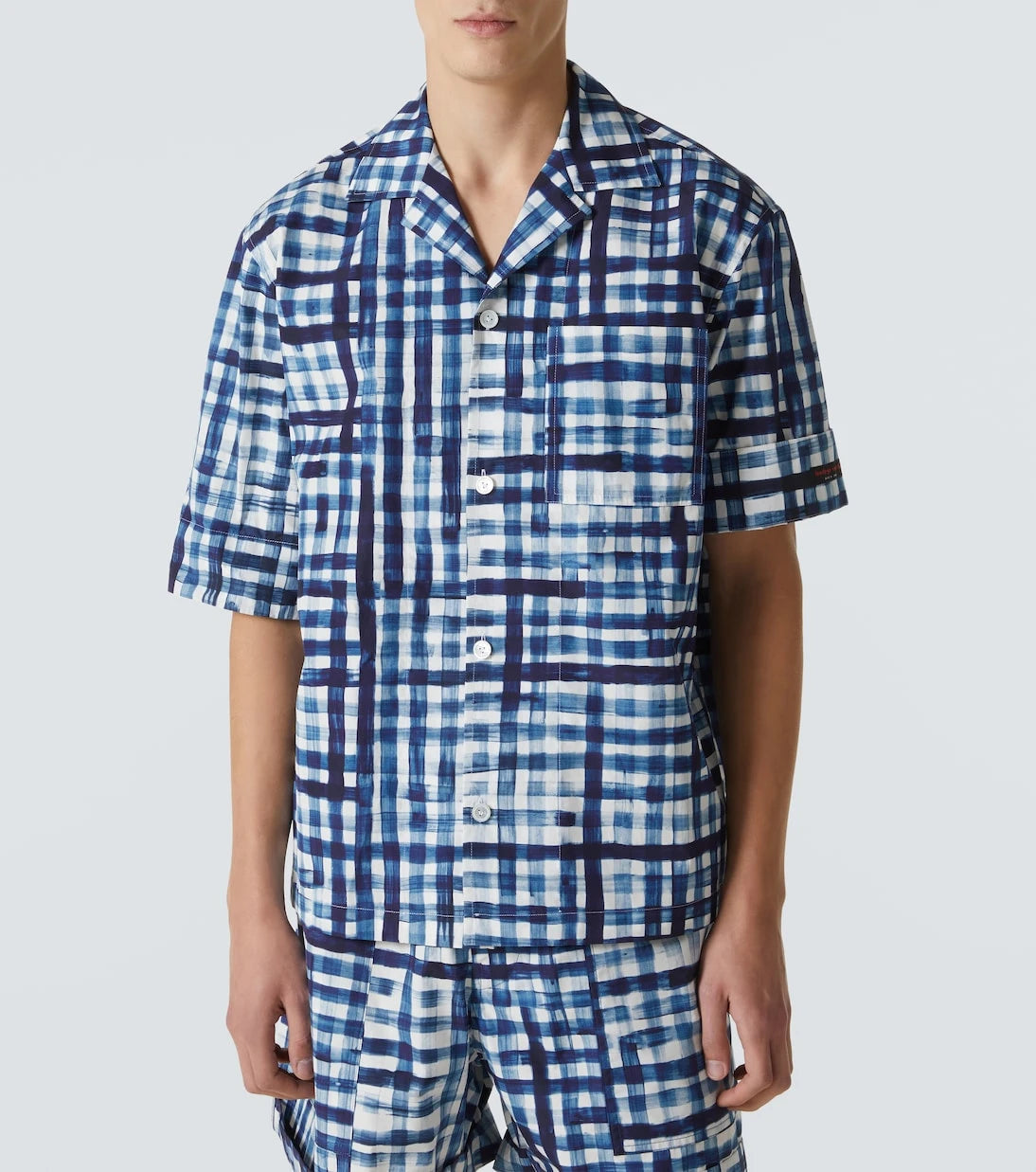 Bottega Veneta - Gingham cotton bowling shirt