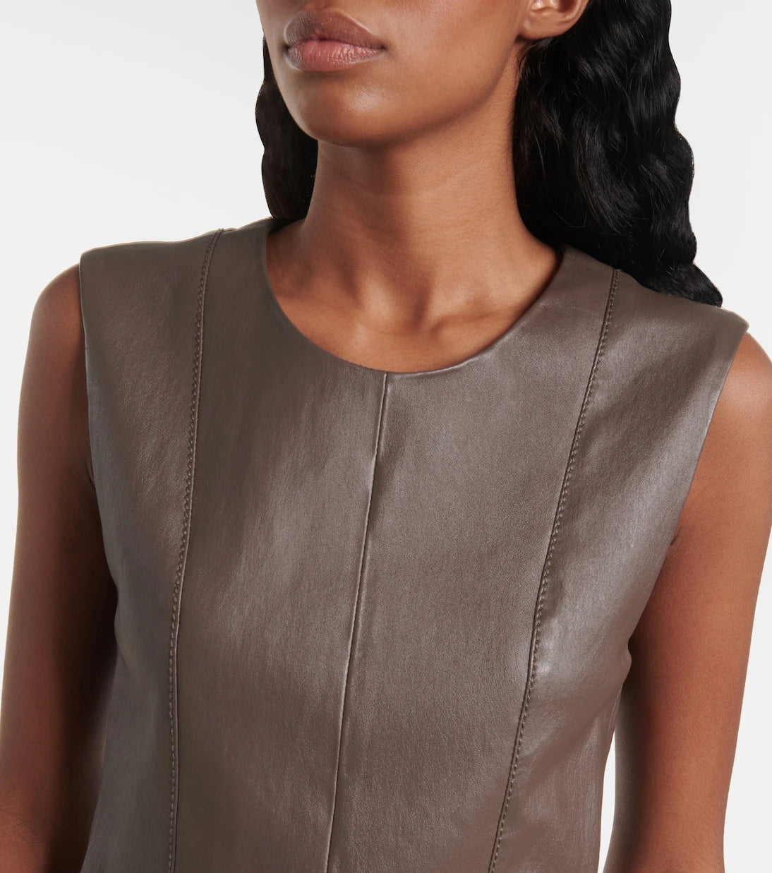 Joseph - Leather midi dress