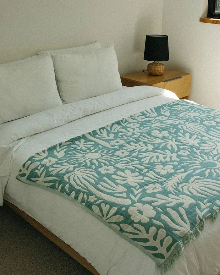 Slowtide Одеяло за пикник памучно 66 x 80 cm