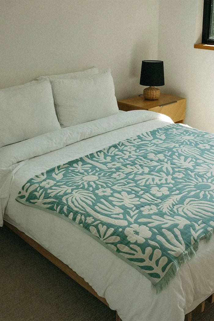 Slowtide Одеяло за пикник памучно 66 x 80 cm