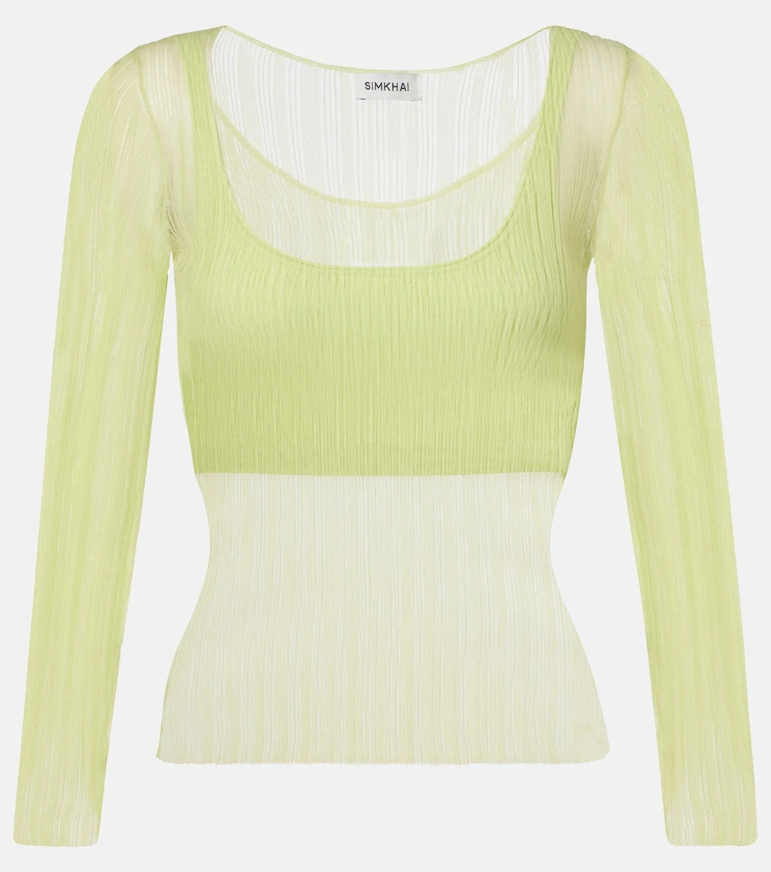 Simkhai - Sheer jersey top