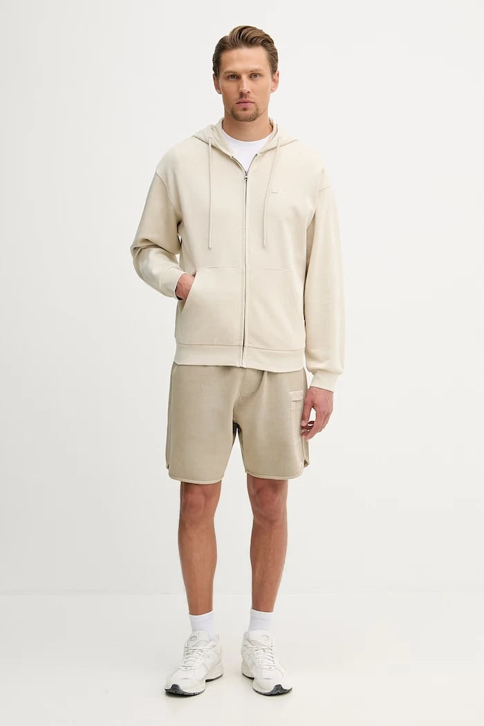 United Colors of Benetton erkek pamuklu fermuarlı sweatshirt