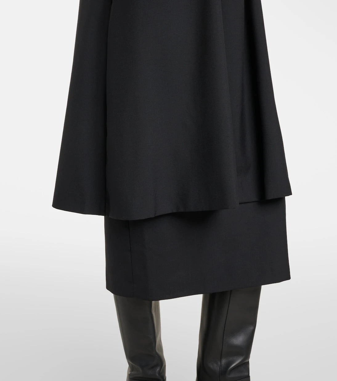 Noir Kei Ninomiya - Cutout wool midi dress