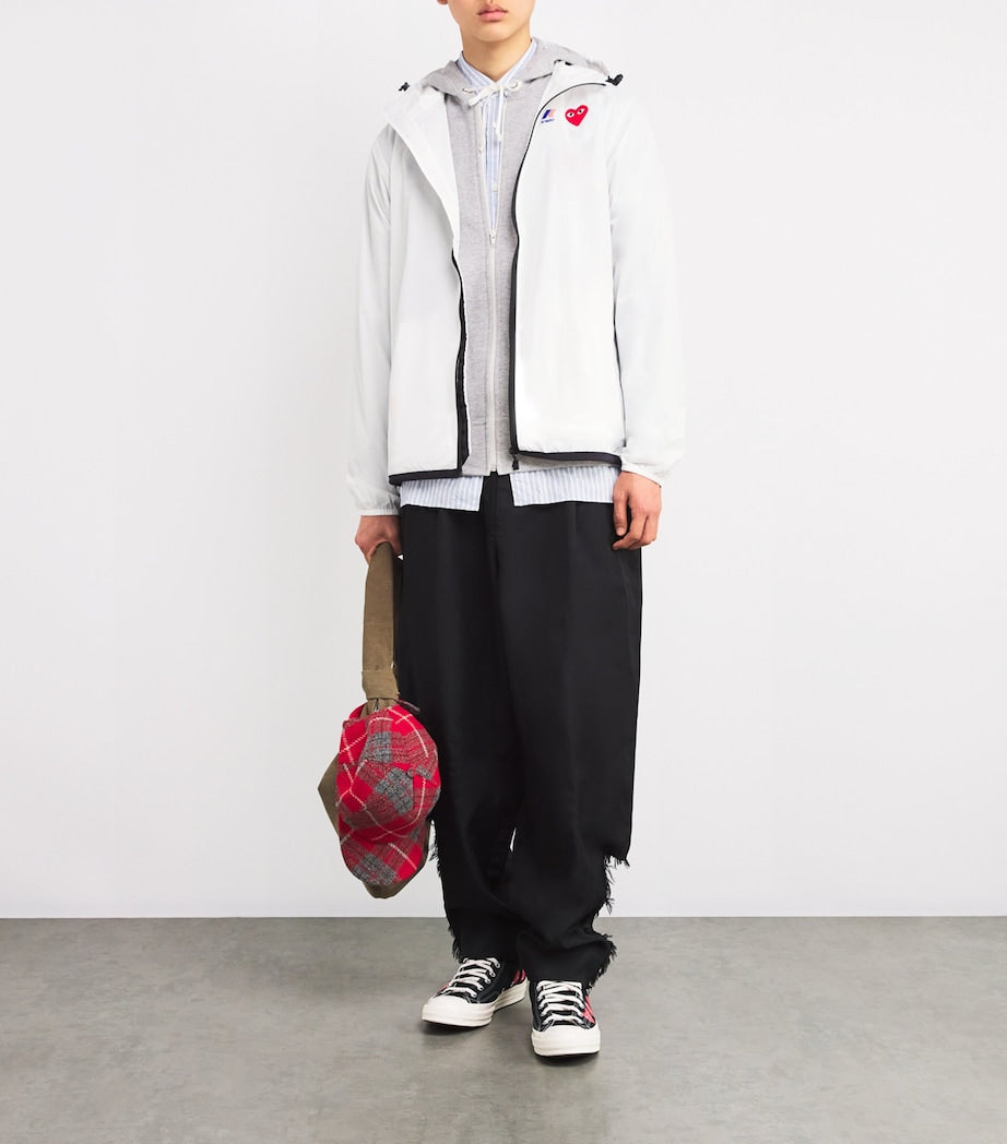 Comme Des Garçons Play White x K-Way Nylon Water-Resistant Jacket