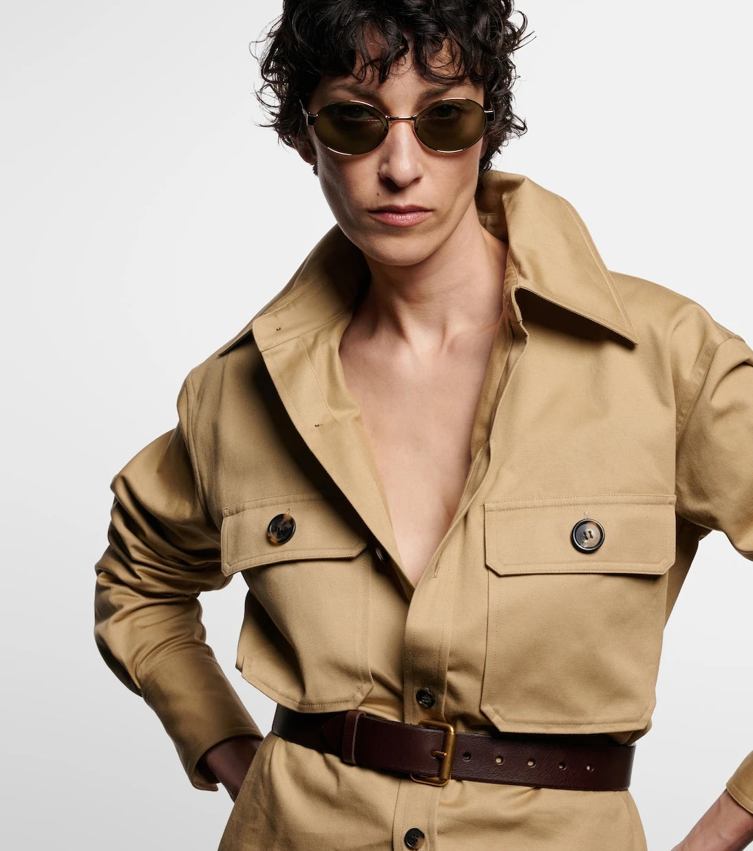 Saint Laurent - SL 692 oval sunglasses
